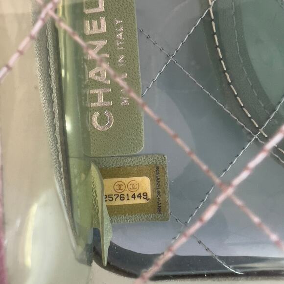 Chanel 18S Coco Splash Pastel Rainbow PVC Medium Flap Bag - Picture 6 of 6